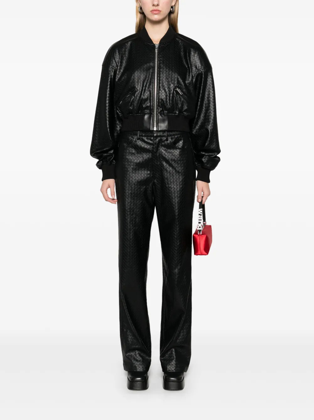 Braided Straight-Leg Trousers