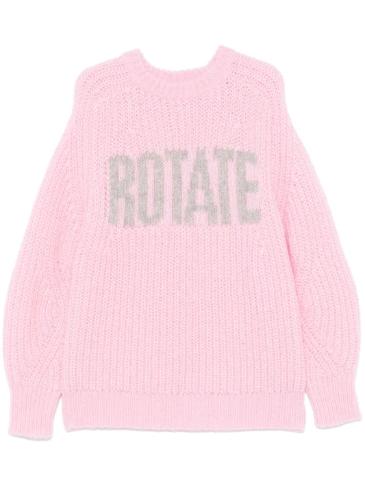 Knitted-Logo Sweater
