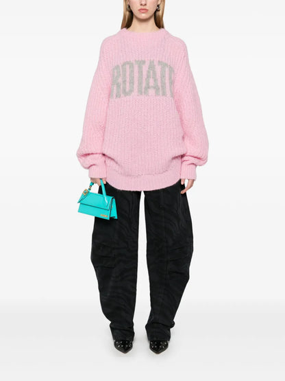 Knitted-Logo Sweater