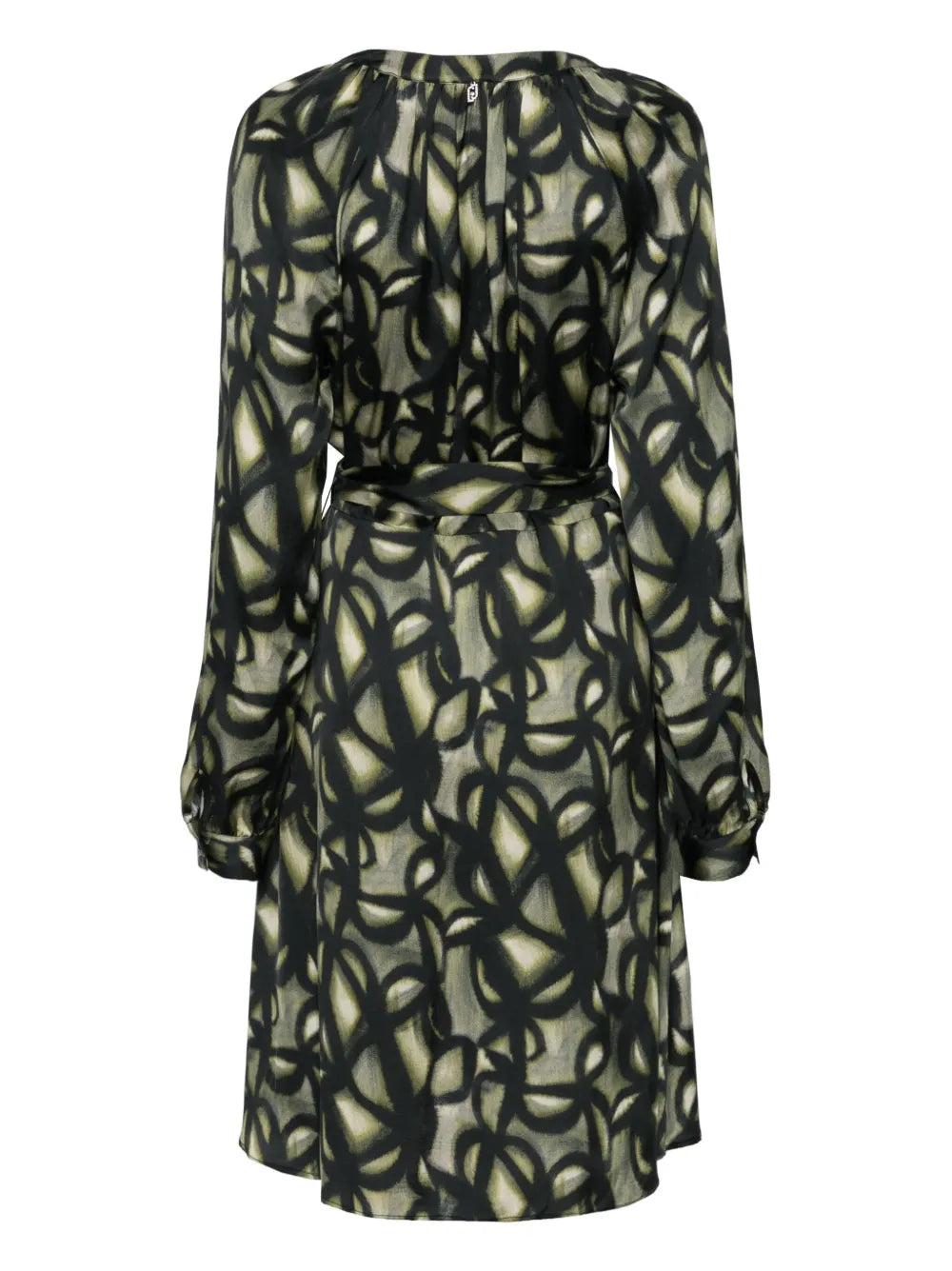 Printed Satin Mini Dress