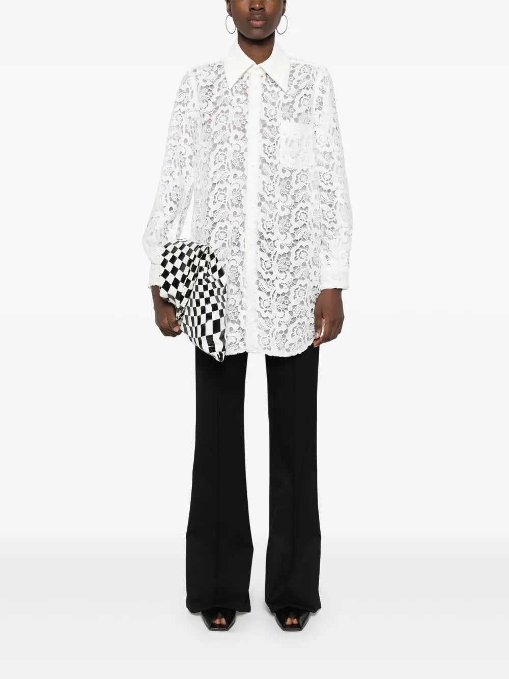 Guipure-Lace Shirt