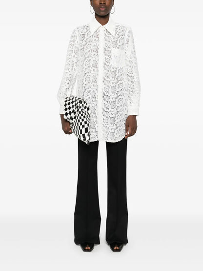 Guipure-Lace Shirt