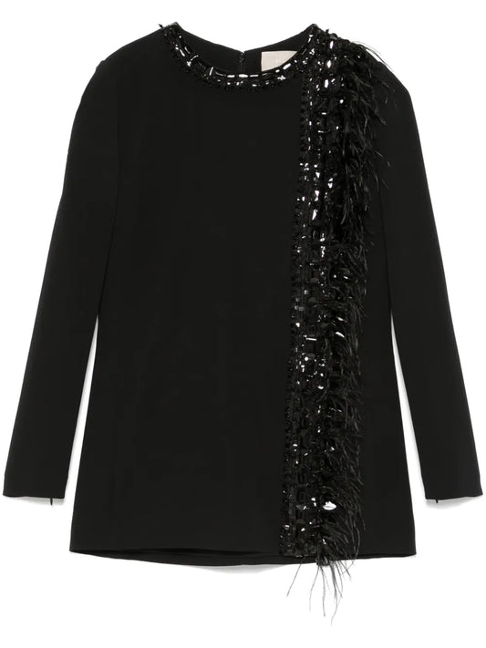 Embroidered Cady Blouse
