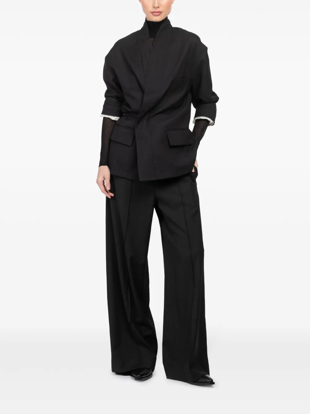 Wrap Wool Jacket
