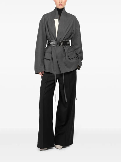 Wrap Wool Jacket