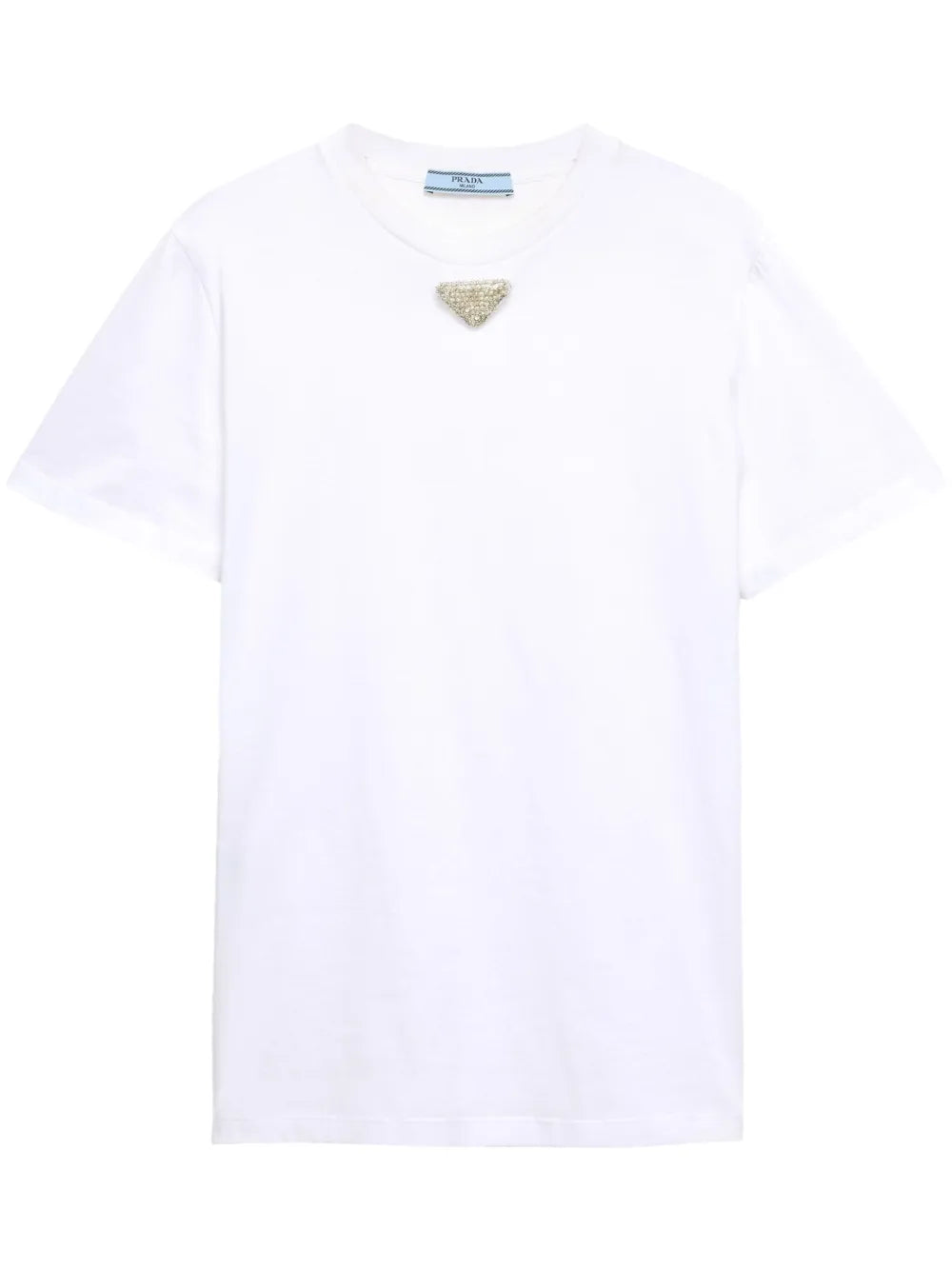Triangle-Embroidered T-Shirt