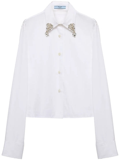 Crystal-Embellishmed Shirt