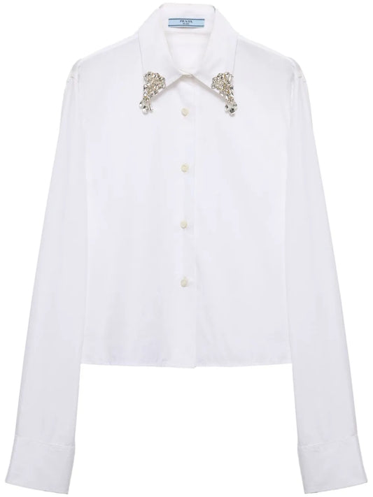 Crystal-Embellishmed Shirt