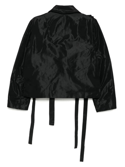 Floral Pleated Oversized Jacket