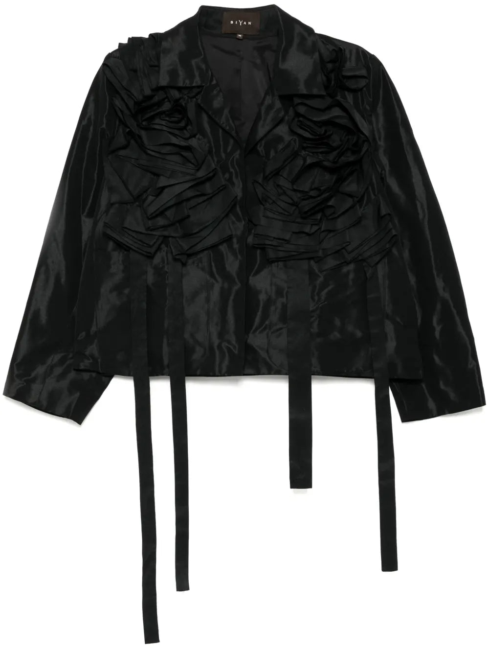 Floral Pleated Oversized Jacket