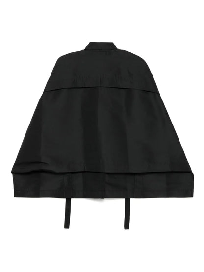 Floral Pleated Poncho