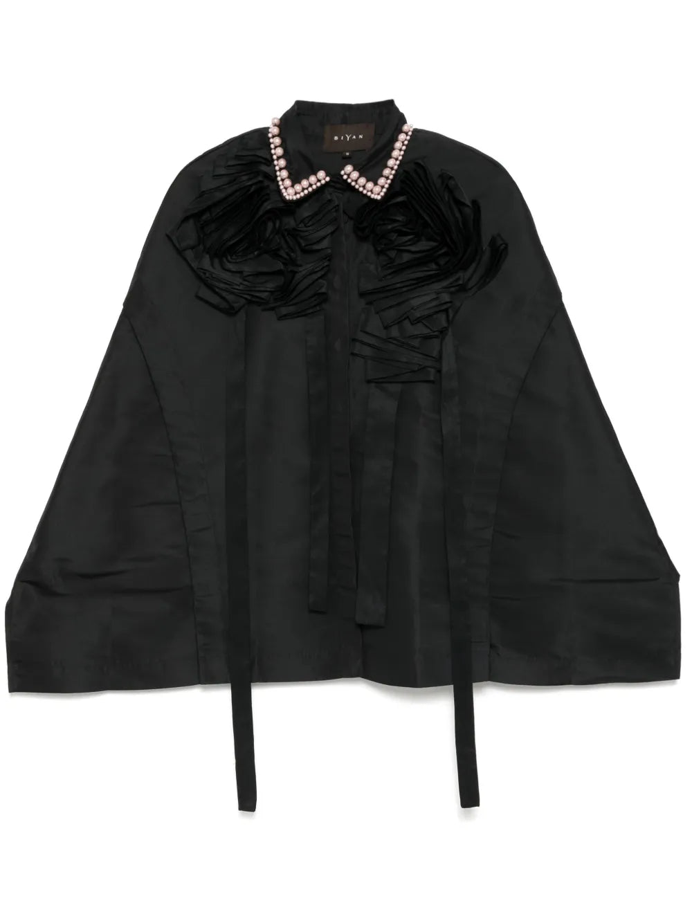 Floral Pleated Poncho
