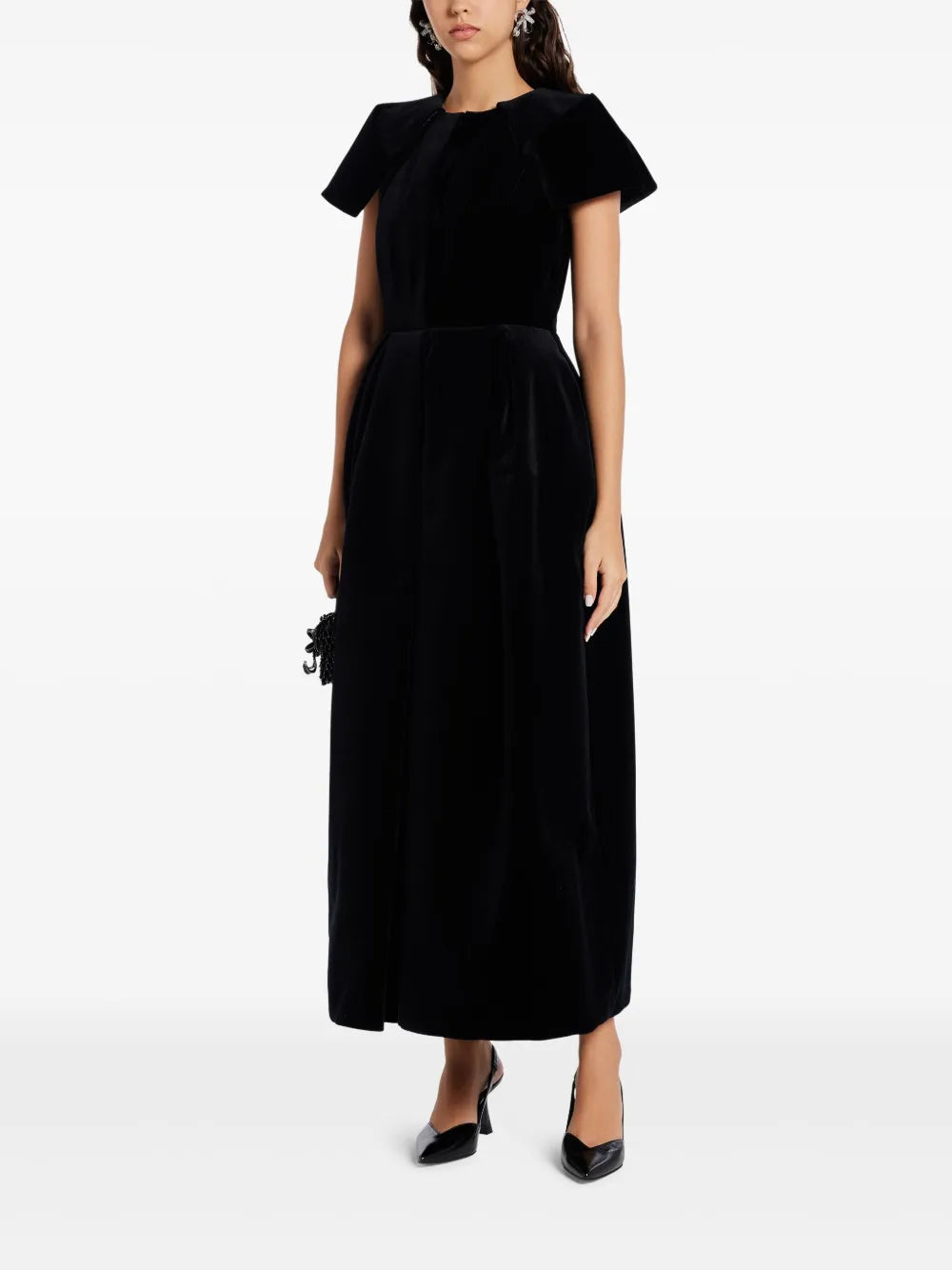 Velvet Flared Dress