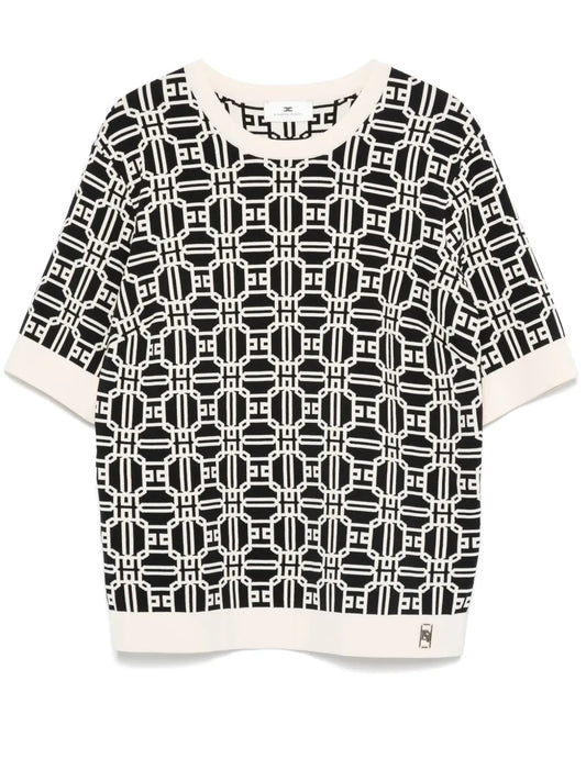 Logo-Jacquard Top