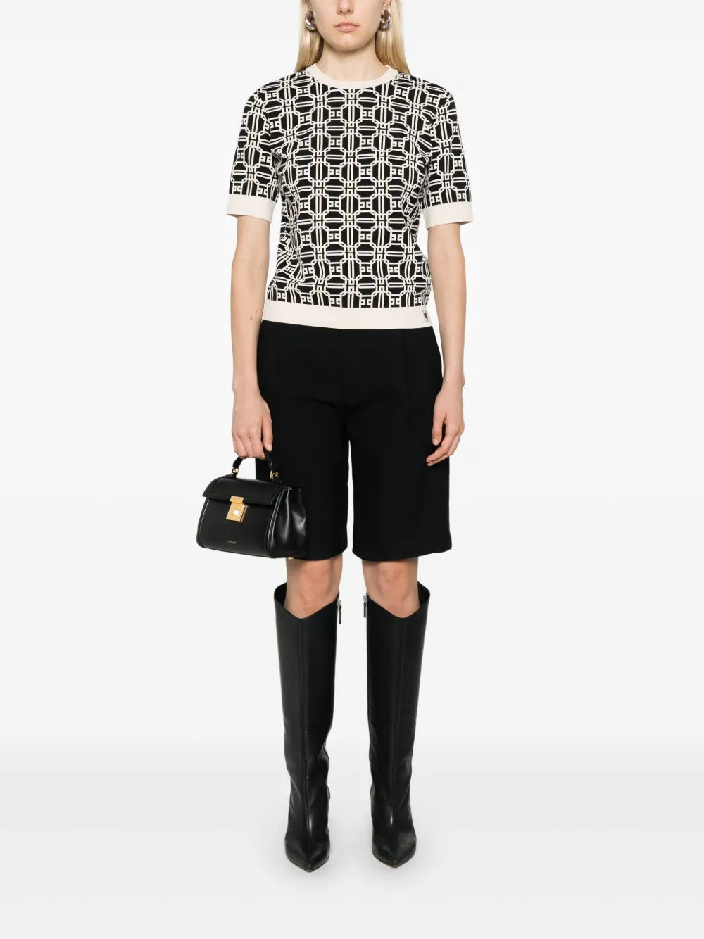 Logo-Jacquard Top