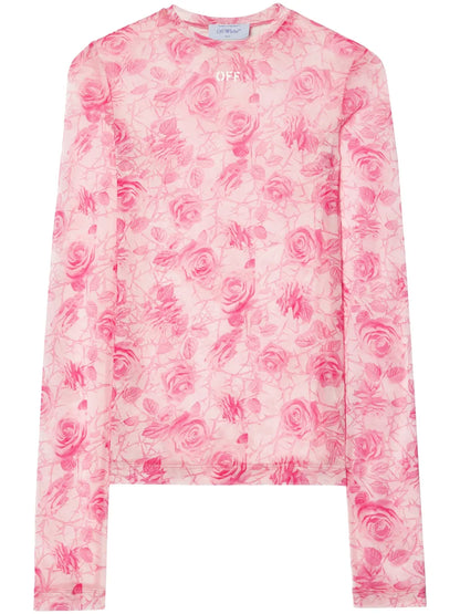 Off Stamp Roses Top
