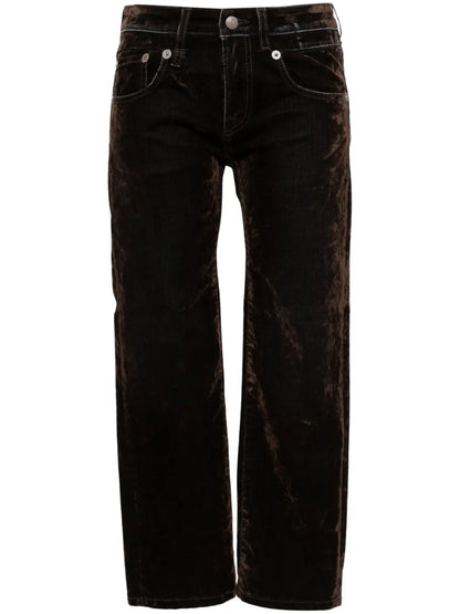 Velvet Straight-Leg Jeans