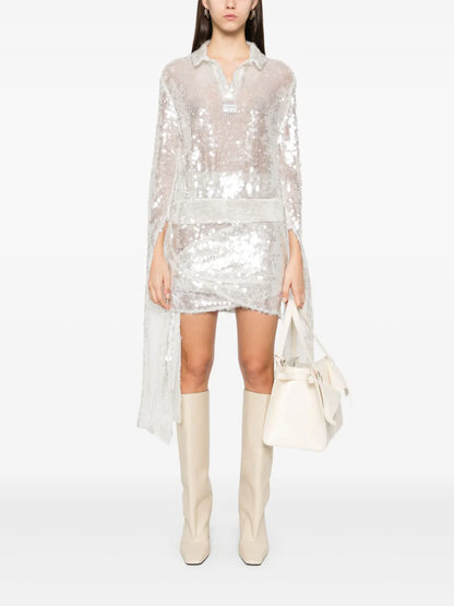 Knotted Mini Skirt