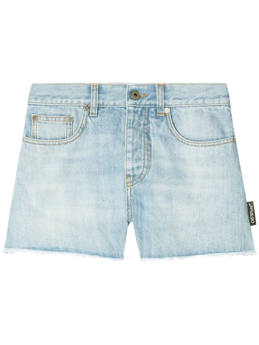 Frayed Denim Shorts