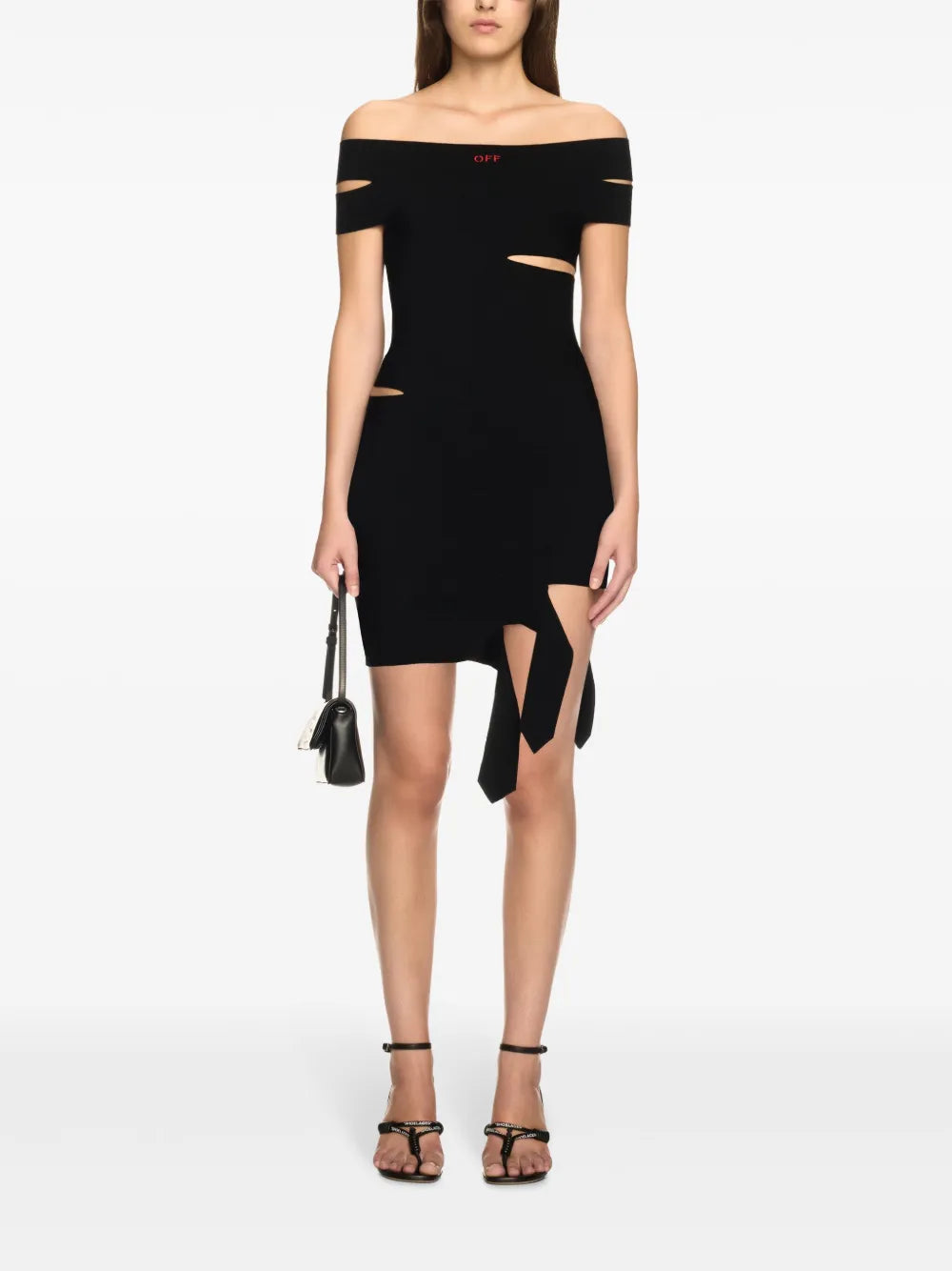 Cut Out-Detail Mini Dress