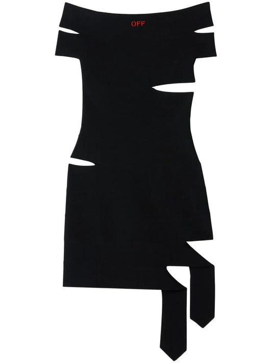 Cut Out-Detail Mini Dress