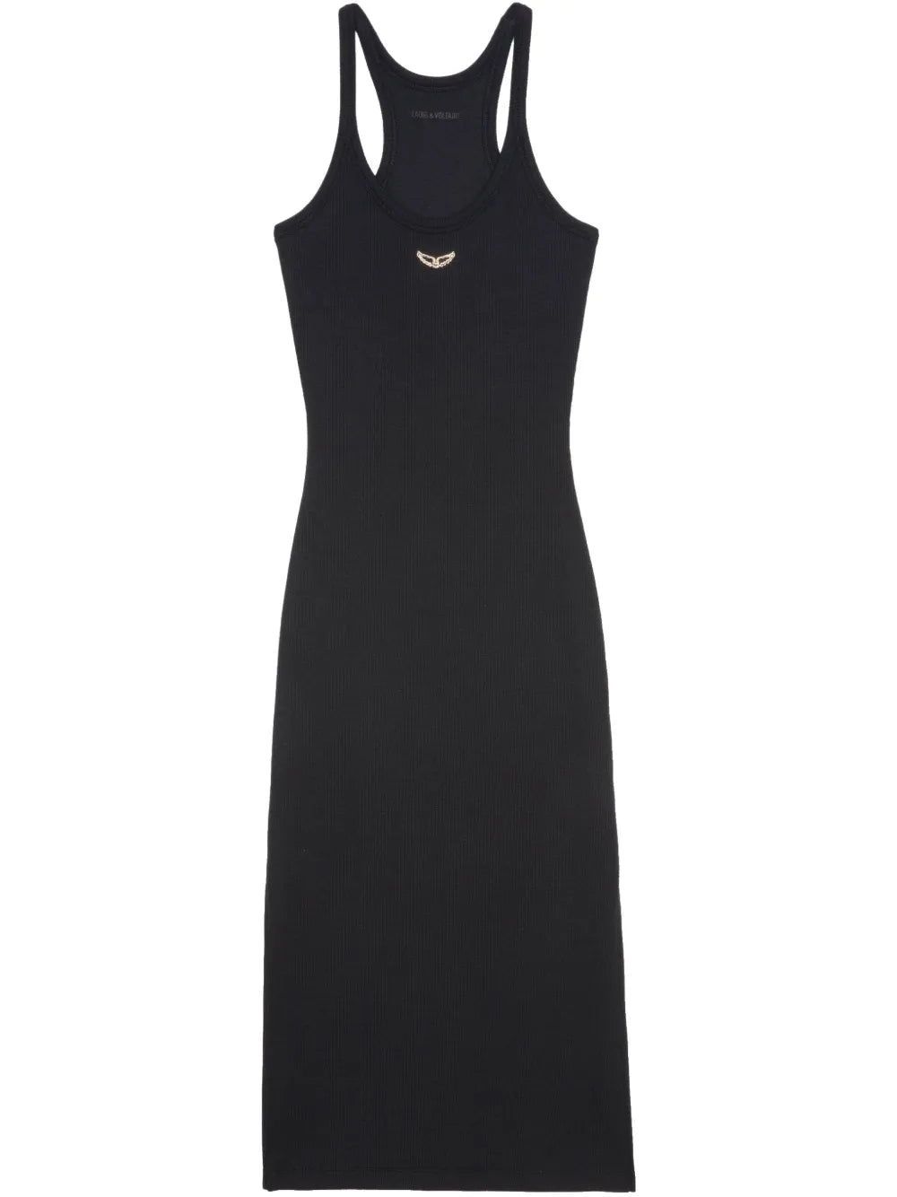 Fine-Ribbed Midi Dress