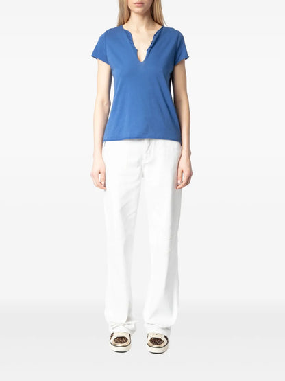 Deep V-Neck T-Shirt