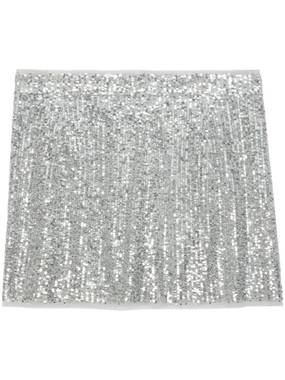 Sequin-Embellished Midi Skirt