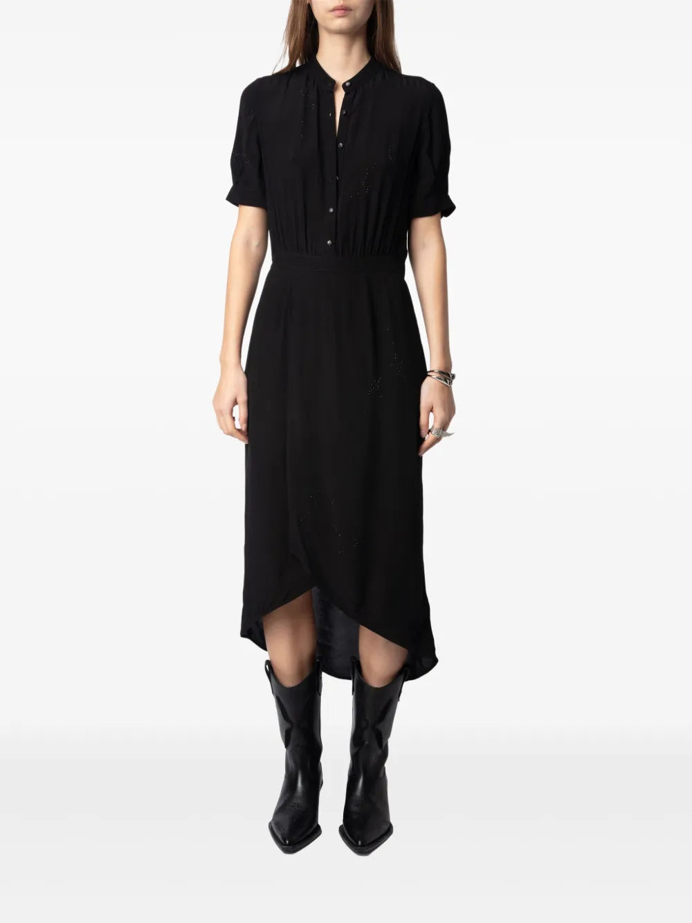 Romaz Strass Midi Dress