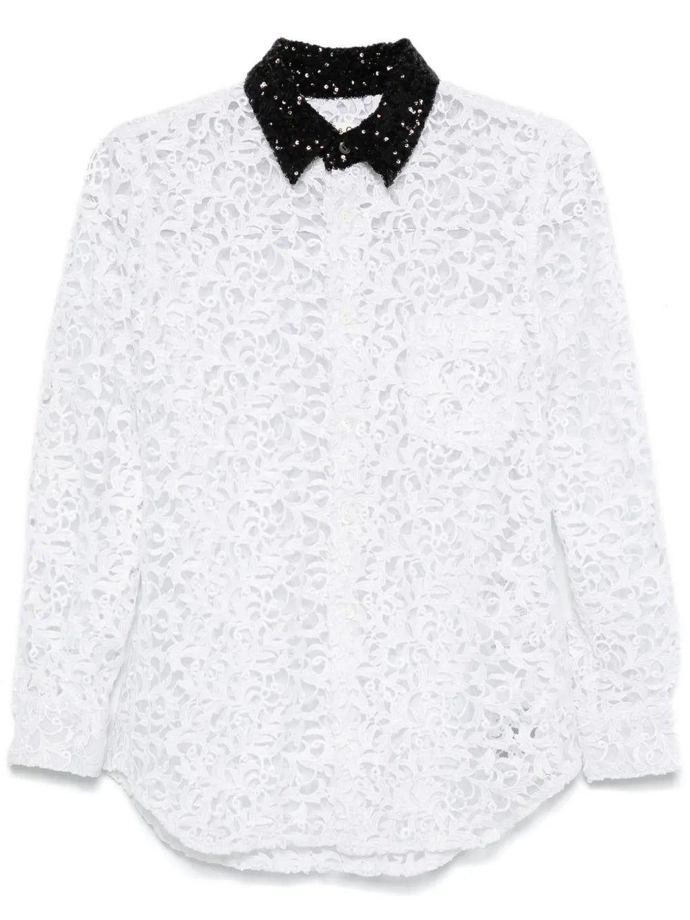 Guipure-Lace Shirt