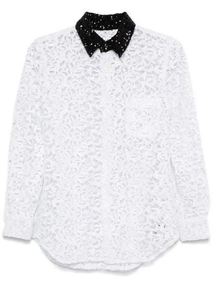 Guipure-Lace Shirt