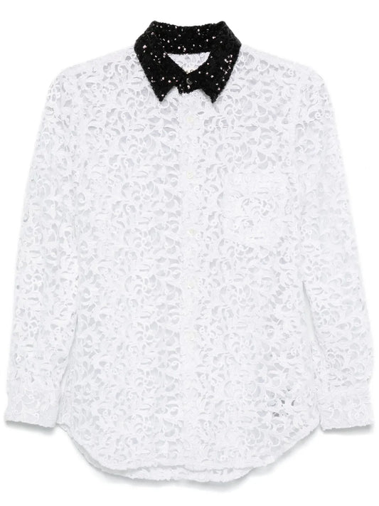 Guipure-Lace Shirt