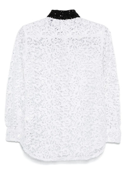 Guipure-Lace Shirt