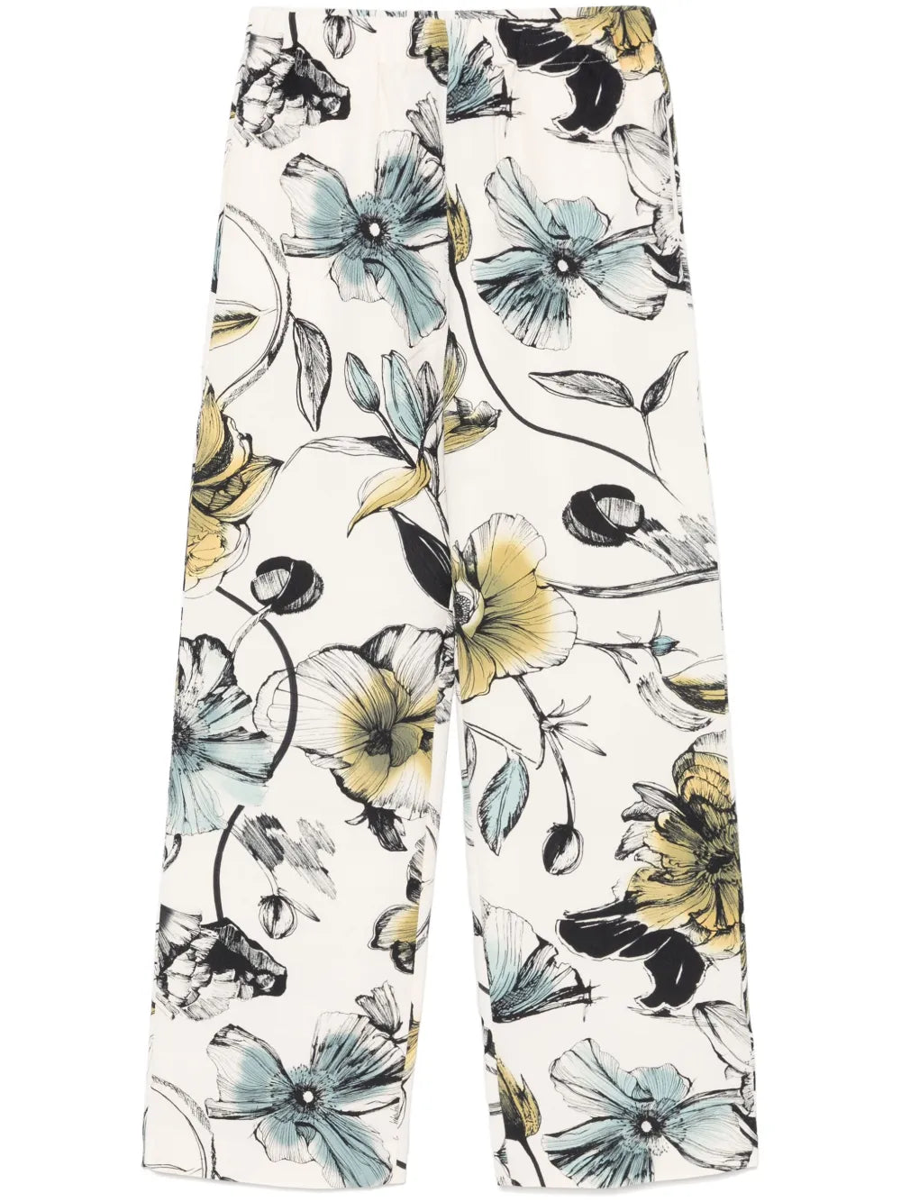Floral-Print Trousers