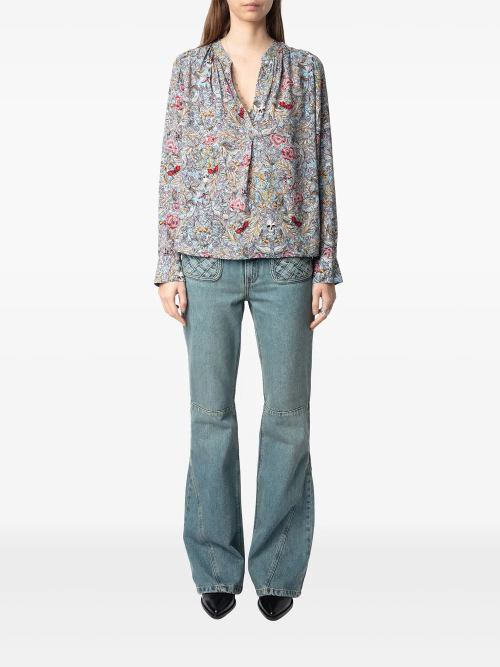 Tink Floral-Print Blouse