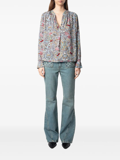 Tink Floral-Print Blouse