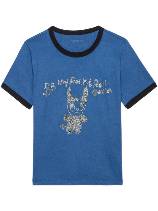 Crystal-Embellished T-Shirt