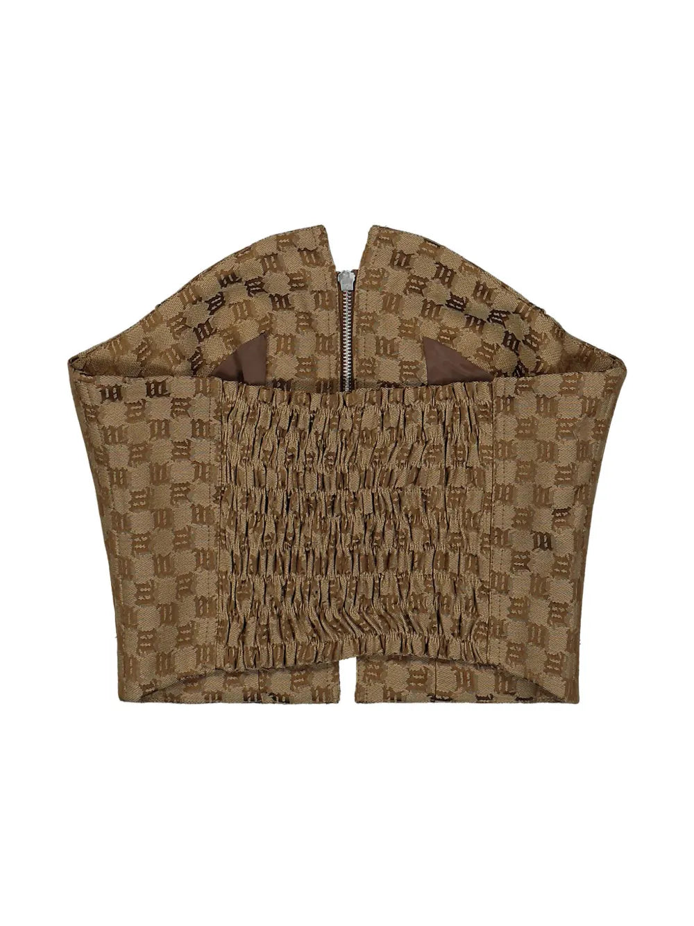 Jacquard Monogram Corset Top