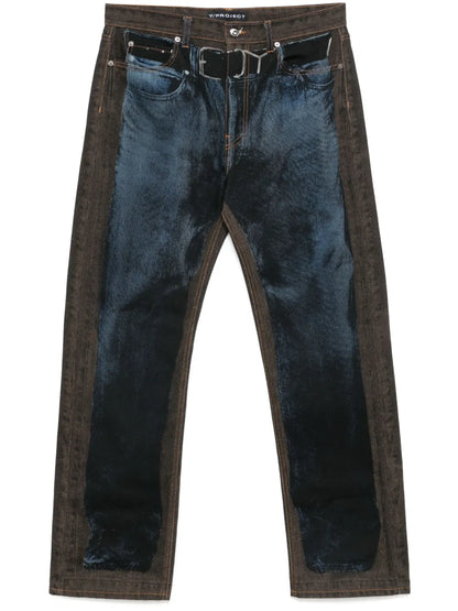 Trompe L'Oeil-Print Jeans