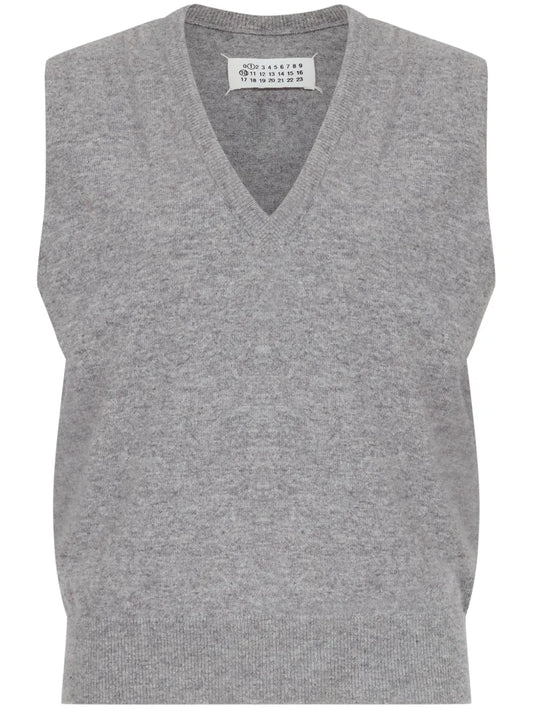 V-Neck Virgin-Wool Vest