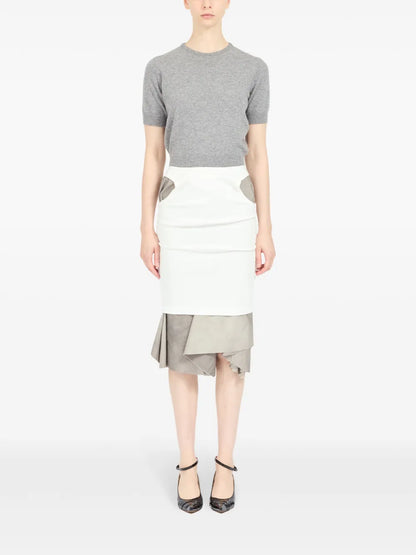 Layered Knee-Length Skirt