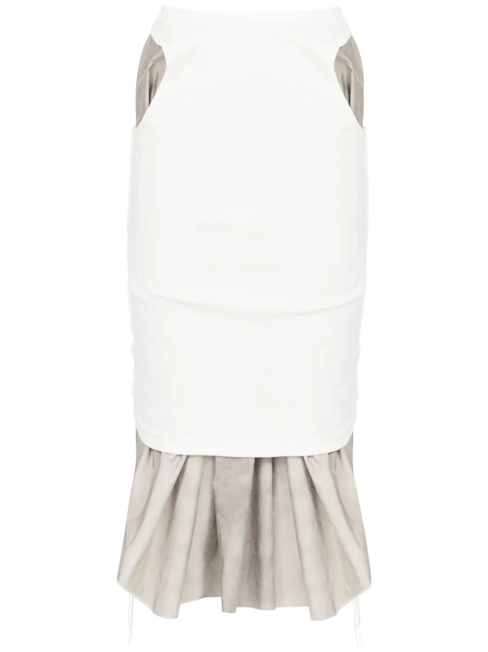 Layered Knee-Length Skirt