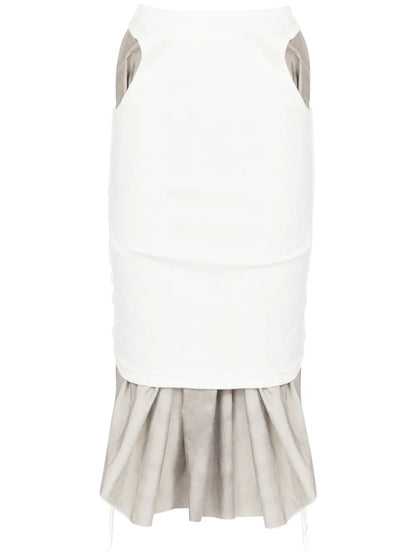 Layered Knee-Length Skirt