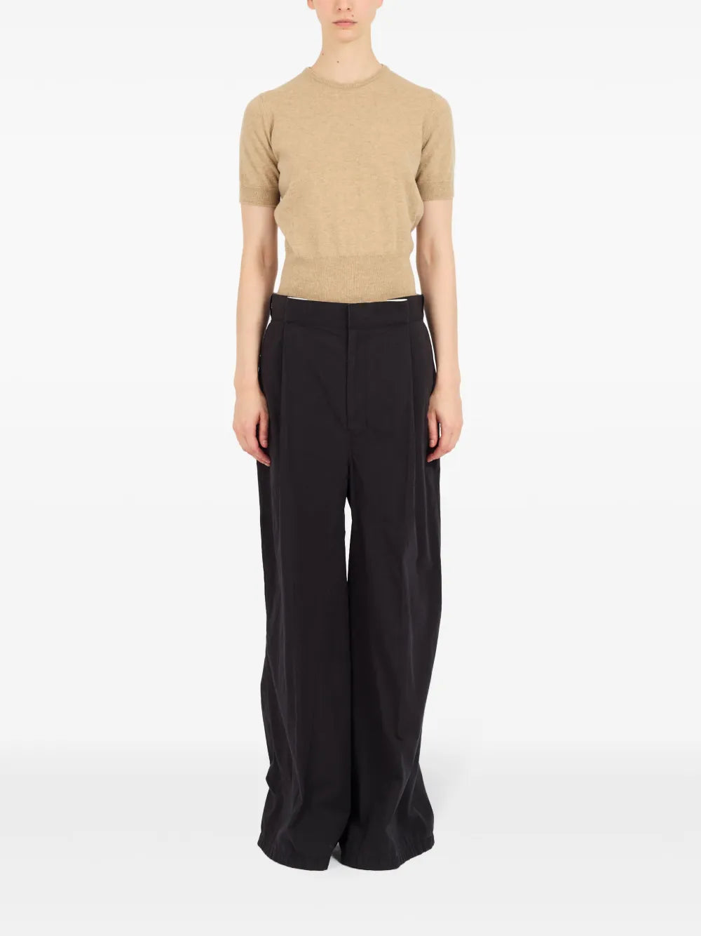 Four-Stitch Logo Palazzo Trousers