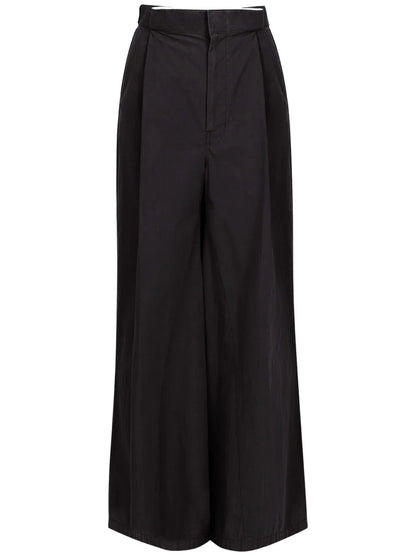 Four-Stitch Logo Palazzo Trousers