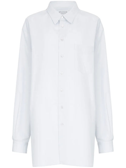 Long-Length Cotton Shirt