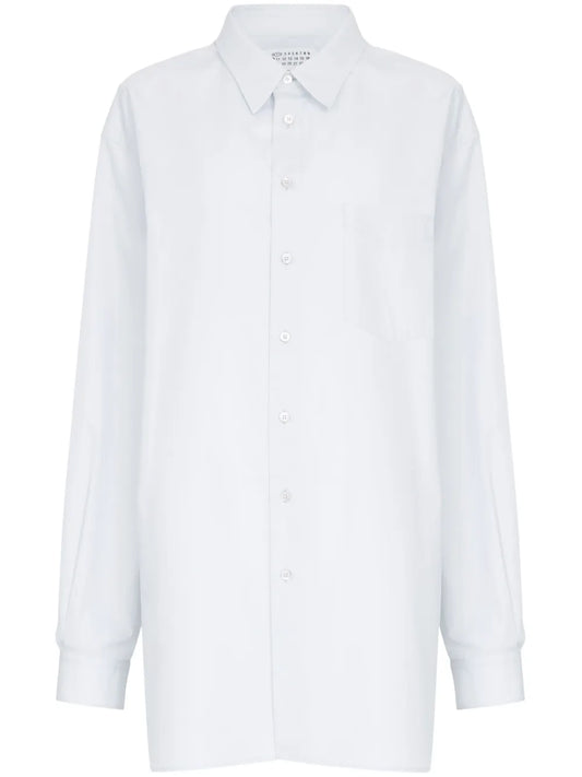 Long-Length Cotton Shirt