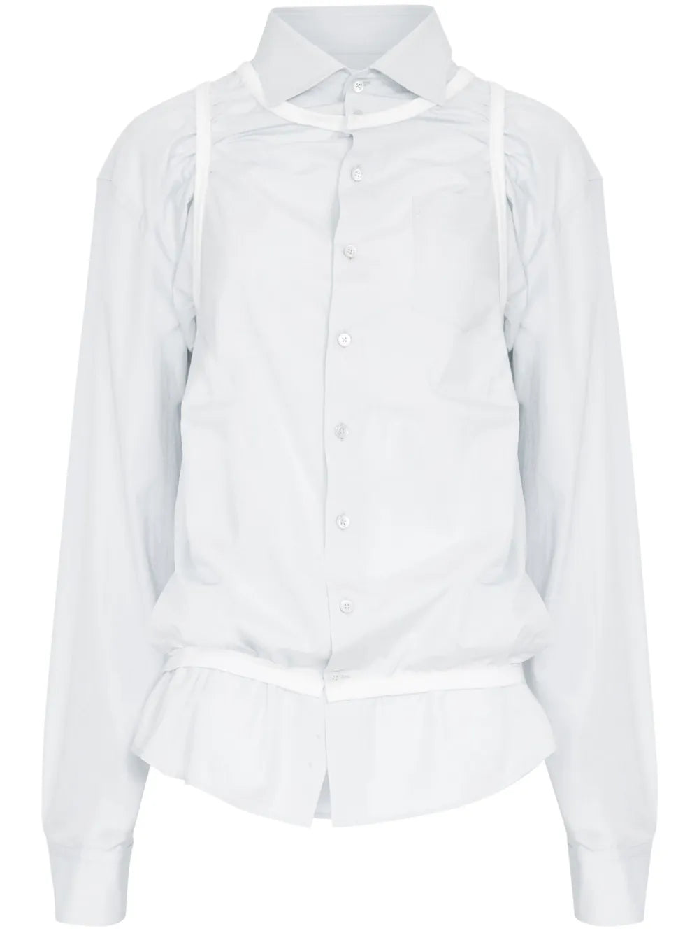 Four Stitch-Logo Cotton Shirt