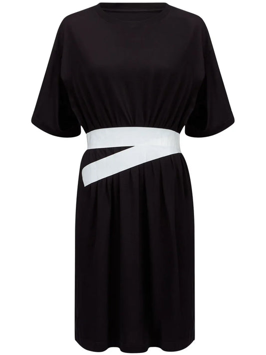 Belted Cotton T-Shirt Dress