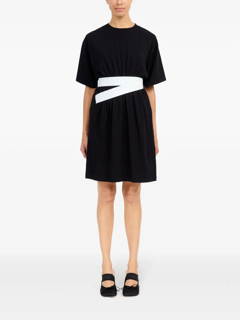 Belted Cotton T-Shirt Dress